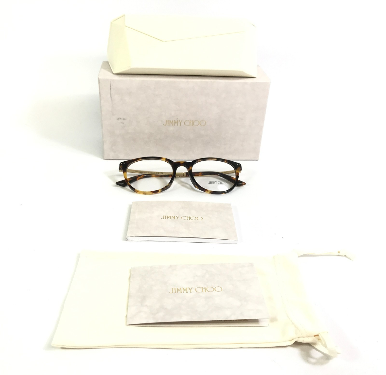 Jimmy Choo Eyeglasses Frames JC3055D 5110 Tortoise Brown Asian Fit 52-20-145