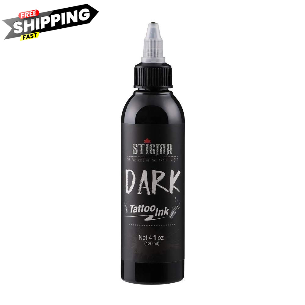 STIGMA Tattoo Ink 2 Stage Grey Wash Black 4oz (120ml) 4.1 fl oz, Dark