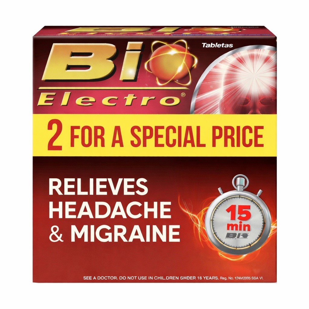 BioElectro 250 mg Acetaminophen Pain Relief 48 Tablets 2 Pack Exp 2027