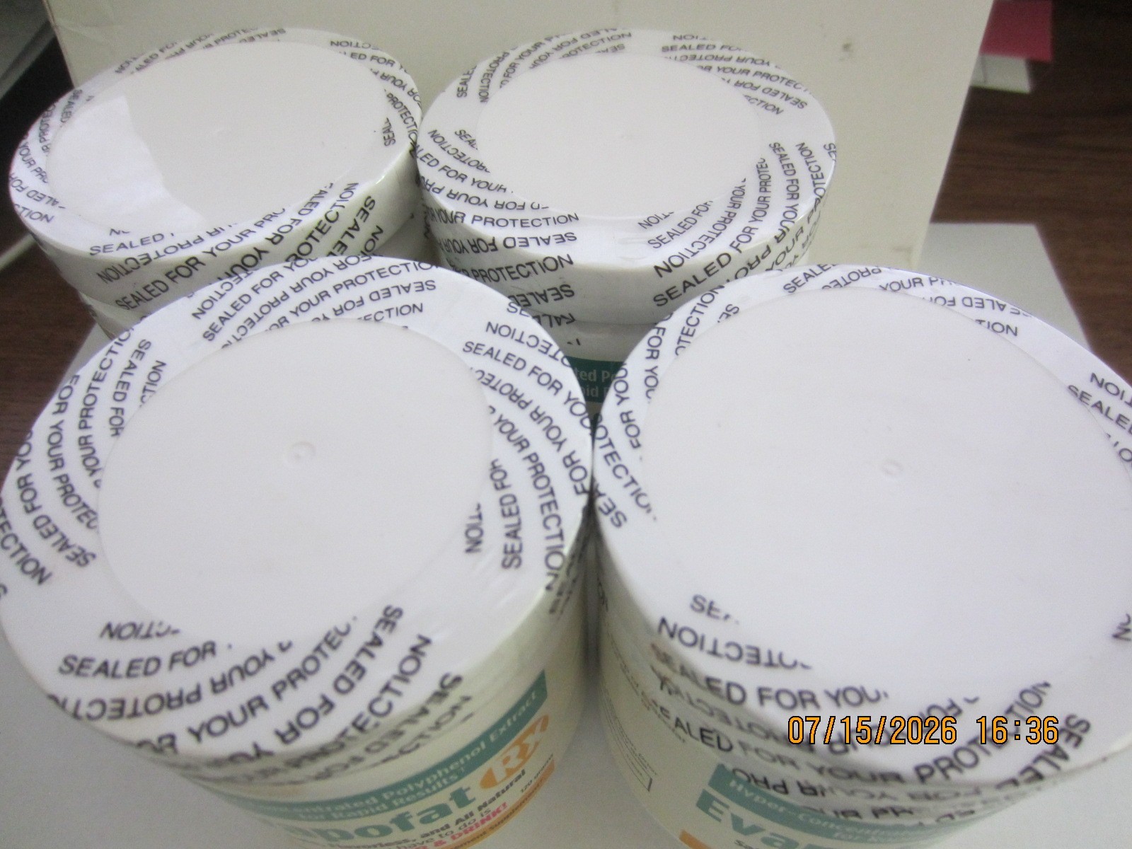 (Lot of 4) Evapofat Weight Loss & Energy Management Supplement 120g each