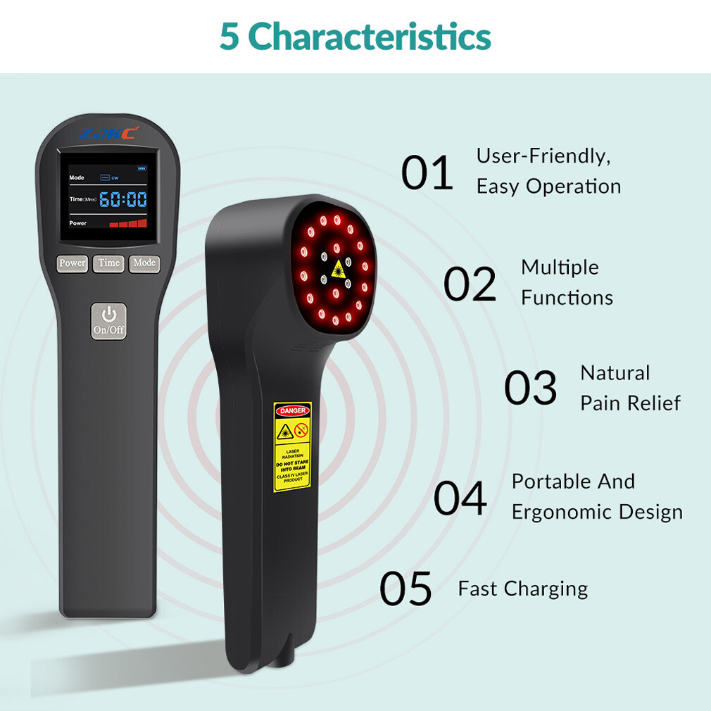 880mW Class 4/3b Cold Level Laser Therapy Infrared Light Treatment Pain Relief