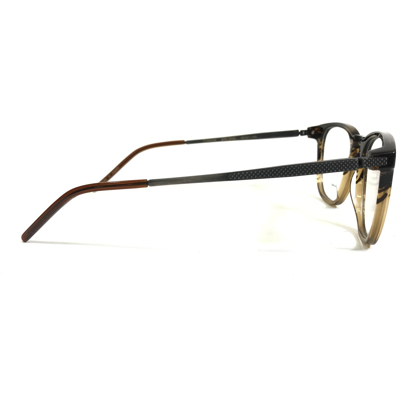 Sama Eyeglasses Frames COMBUSTION 6 BRN GRAD Horn Square Horn Rim 49-21-143