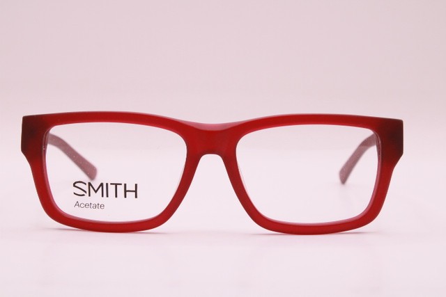 NEW SMITH OPTICS CLOAK 0Z3 MATTE RED AUTHENTIC EYEGLASSES 54-17