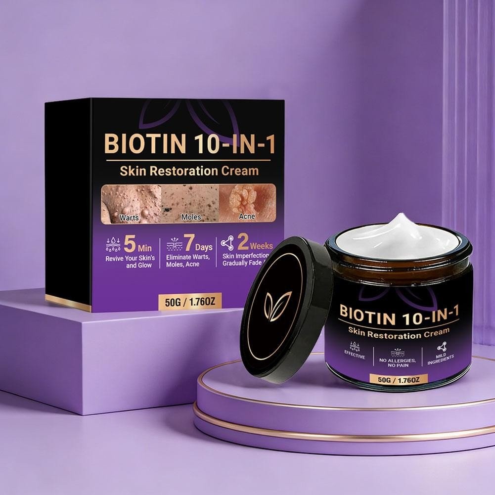 Biotin 10-in-1 Skin Restoration Cream, 2026 Professional Skin Treatment Cream