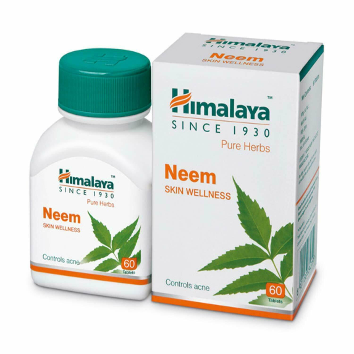 4 Pack X Himalaya Herbal NEEM Tablets (60 Tabs) Azadirachta Indica | Free Ship