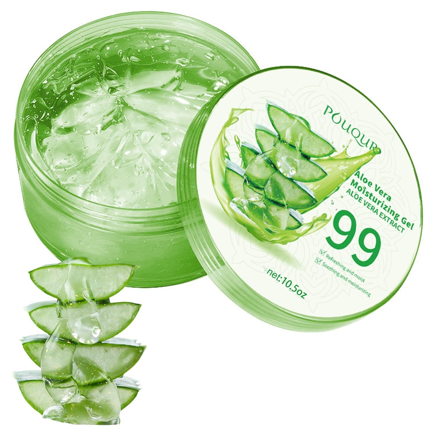 Aloe Vera Gel (THICK) 100% Pure Organic Soothing Moisturizing Skin Lotion