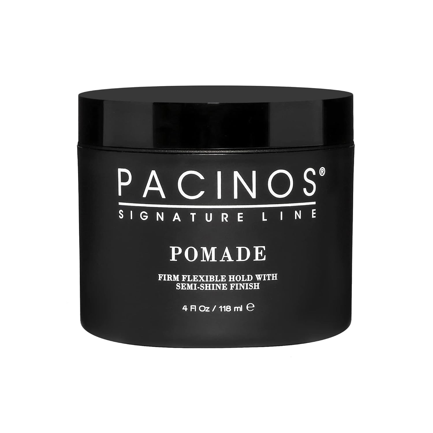 Pacinos Pomade – Flexible Hold, Frizz Control – 4 Fl Oz (Pack of 1), BLACK