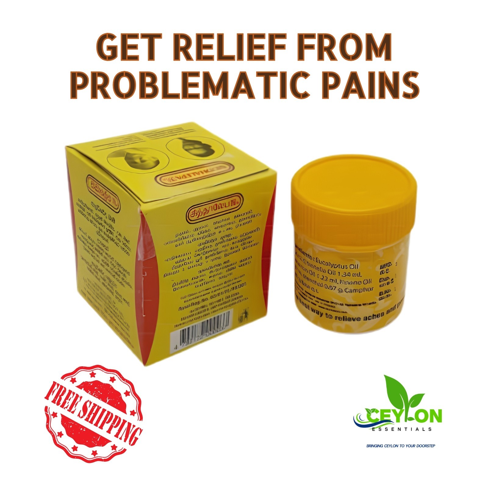 Siddhalepa Ayurvedic Herbal Balm Sri Lanka Pain Relief Muscle Joint Headache