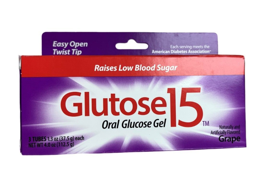 Glucose Gel GLUTOSE 15 GRAPE 3 tubes ( 1 box ) FRESH PHARMACY STOCK! /