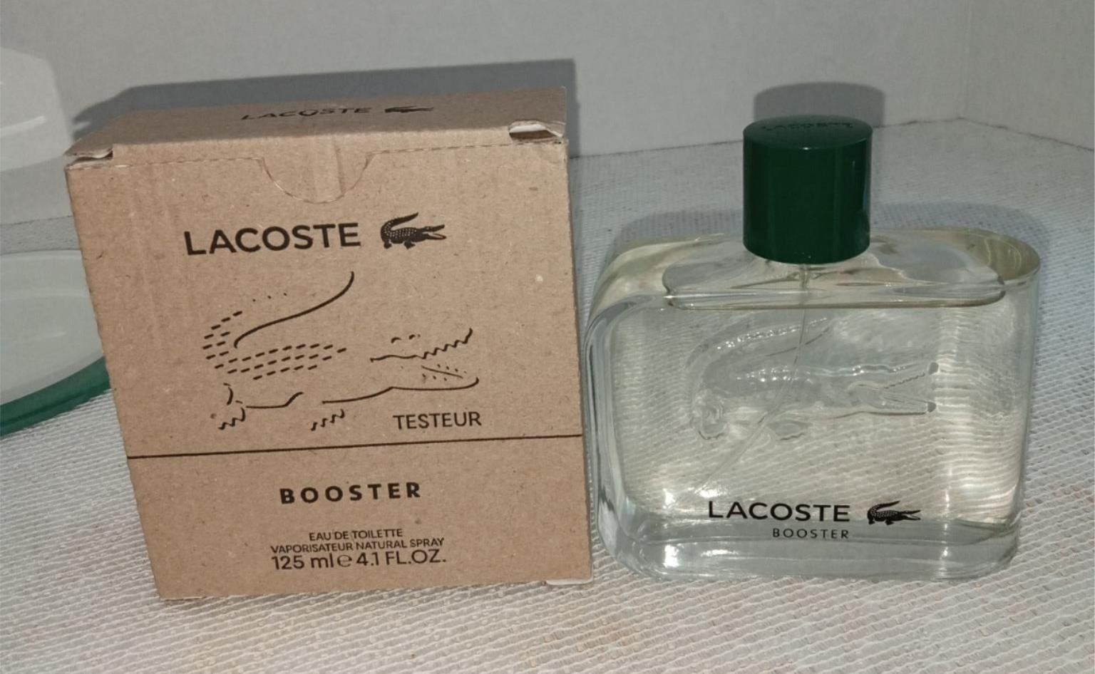 Lacoste Eau De Toilette Spray BOOSTER for Men 4.1 fl. oz. New Tester