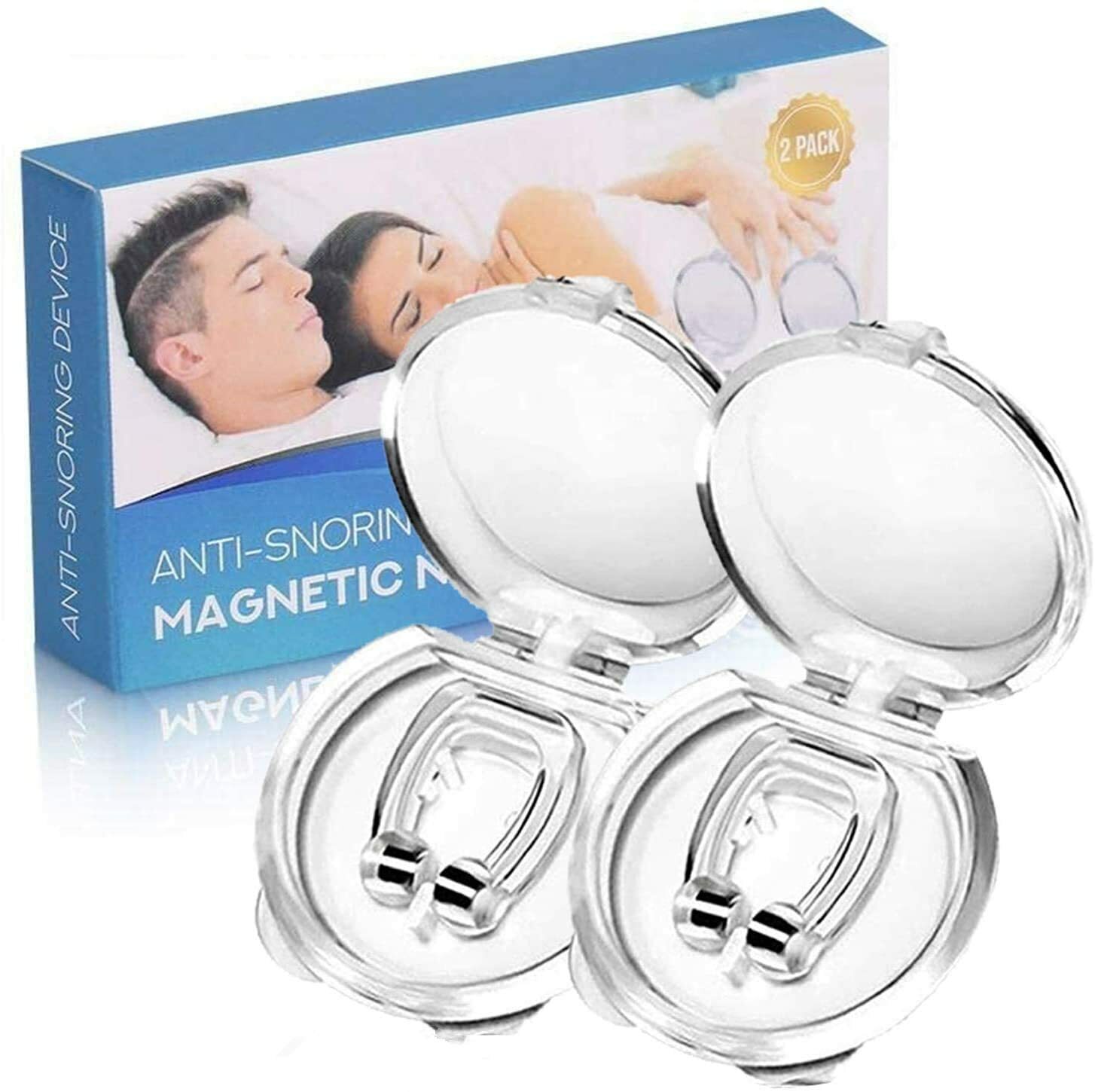 Anti Snore Magnetic Silicone Fit Nose Clip Stop Snoring Apnea Aid Device Stopper
