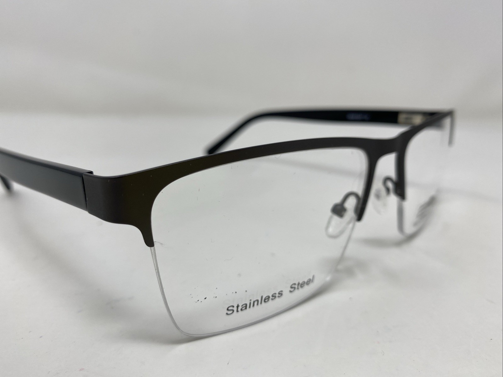 BAM Eyewear 527 GUNMETAL 62-19-155 Metal Half Rim Eyeglasses Frame &U94