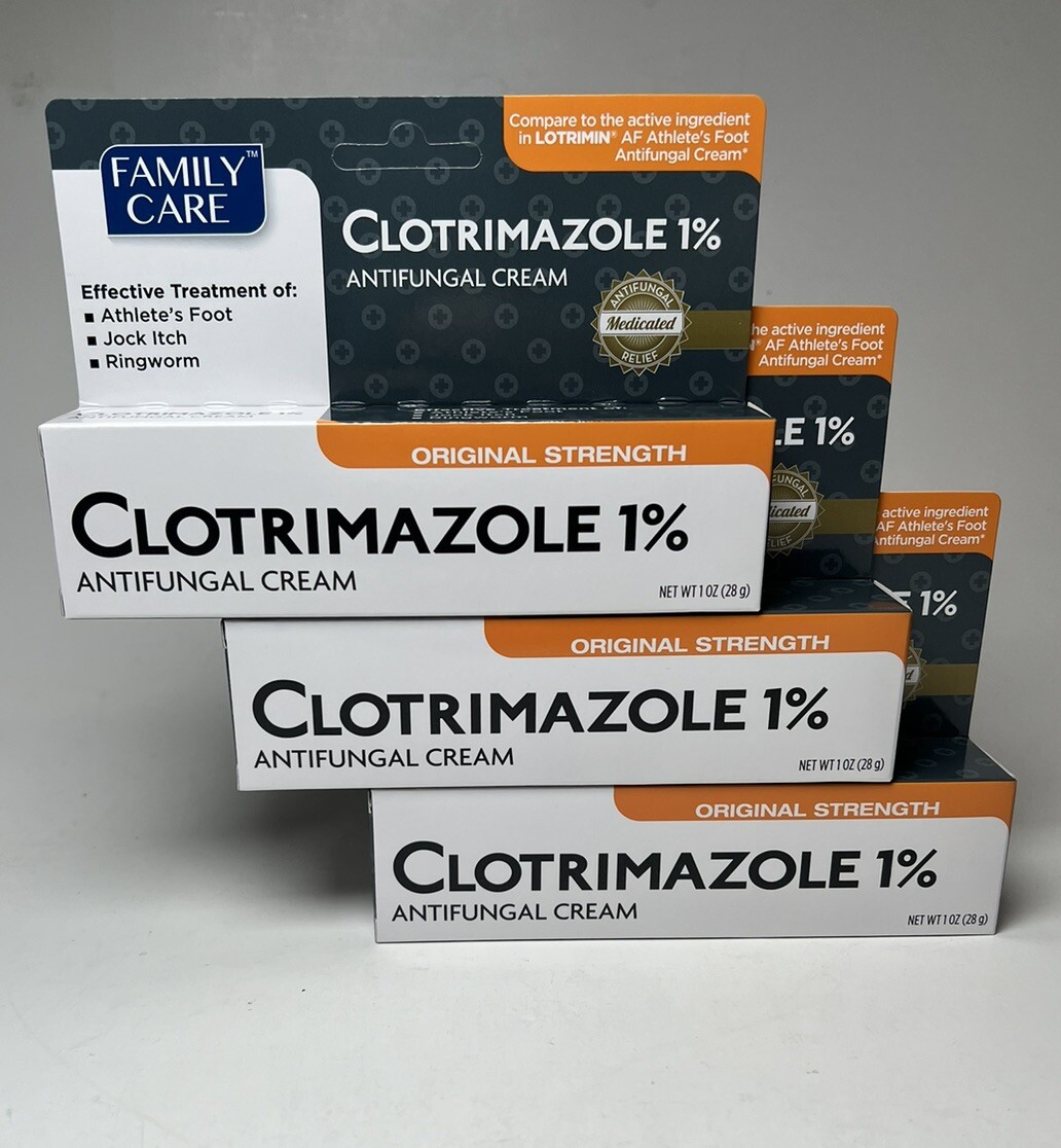 3 Pack! Antifungal Cream Treatment Athlete Foot, Ringworm Relieve Itch 1oz