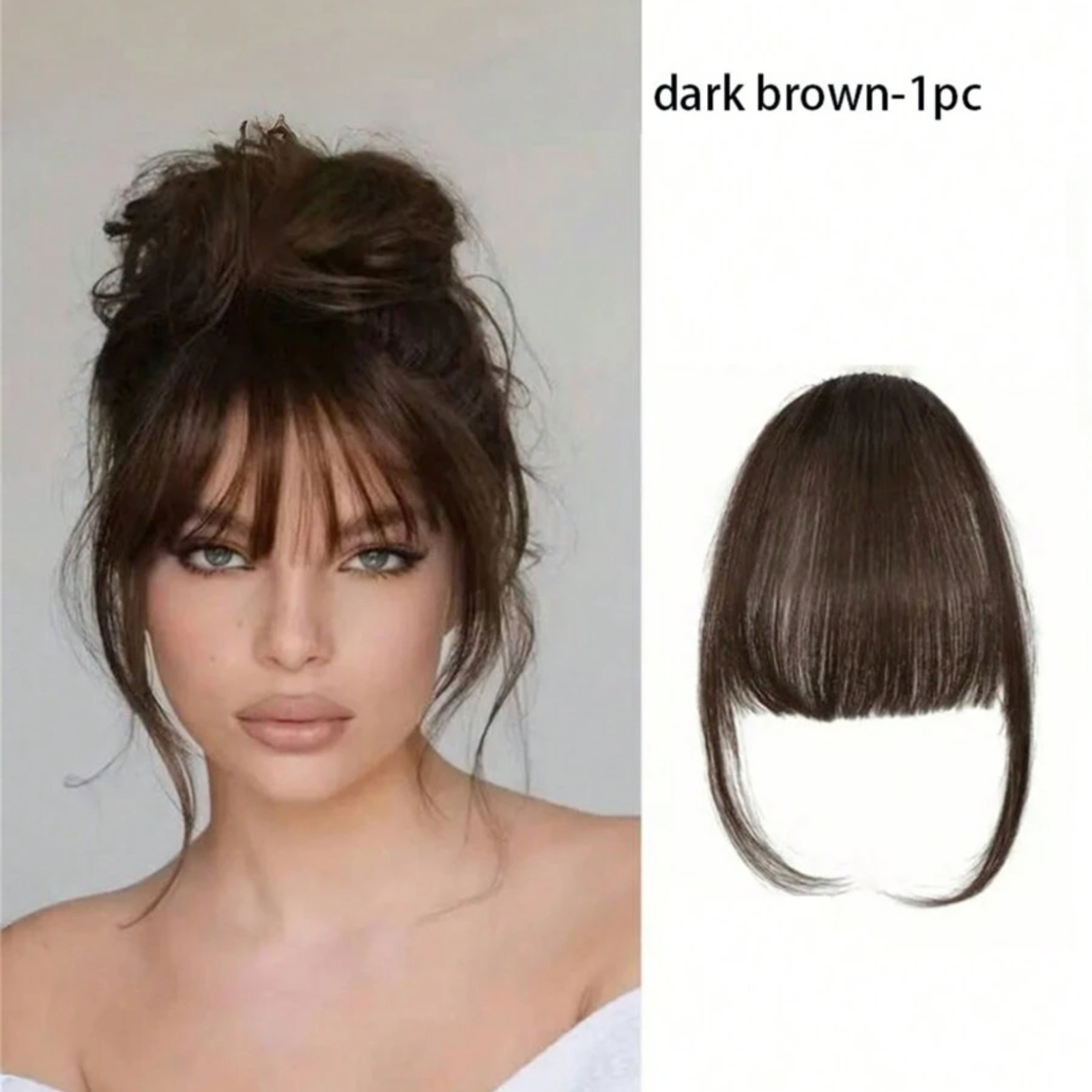 Hair Extensions Clip-in Fringe Women’s Sideburn Clip In Bang Front Hairpiece New