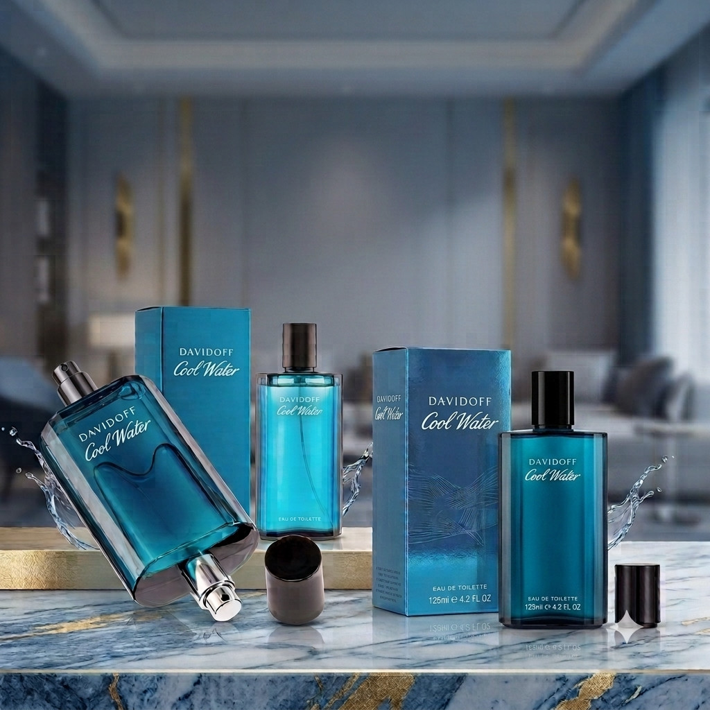 Cool Water Davidoff Eau De Toilette Men Cologne Spray 4.2 oz / 125 ml Brand New