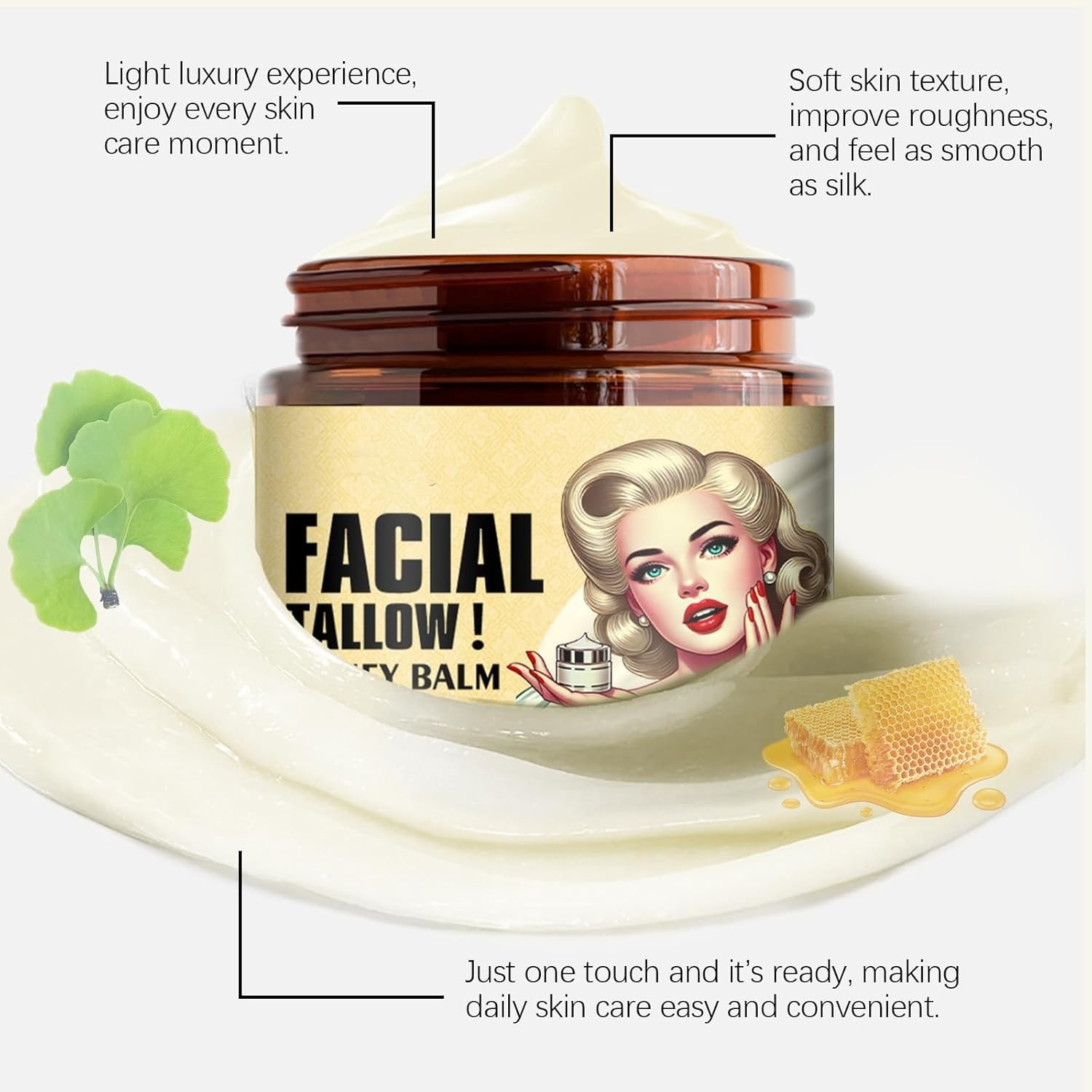 Whipped Beef Tallow and Honey Balm: Grass Fed Grass Finished Face Cream – Tallow