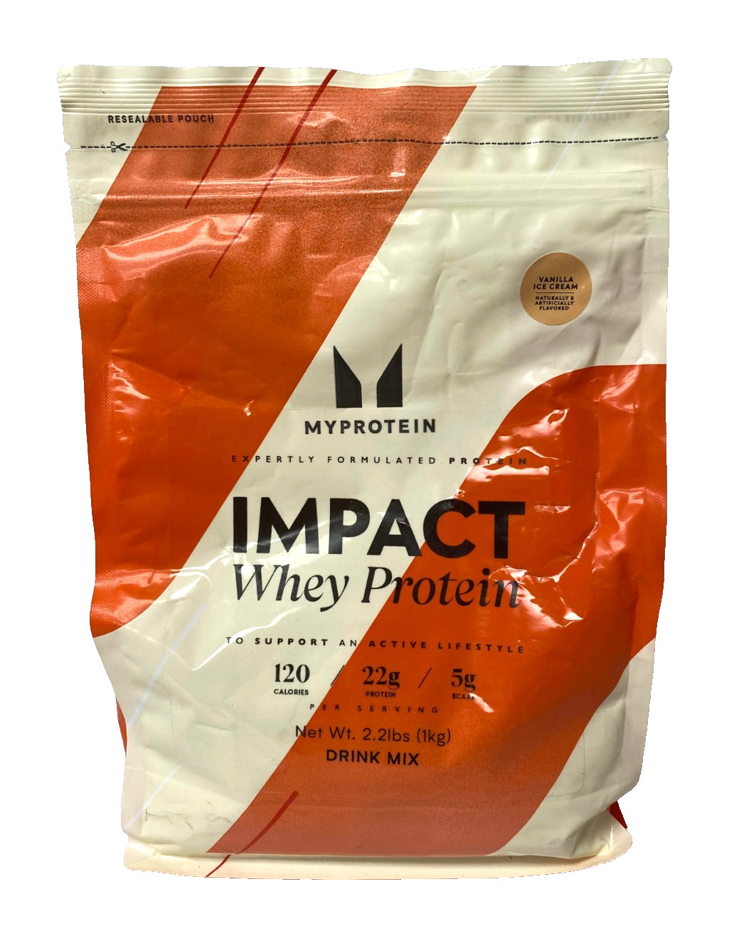 Myprotein Impact Whey Protein Drink Mix 2.2lbs, Vanilla Ice cream 02/2027