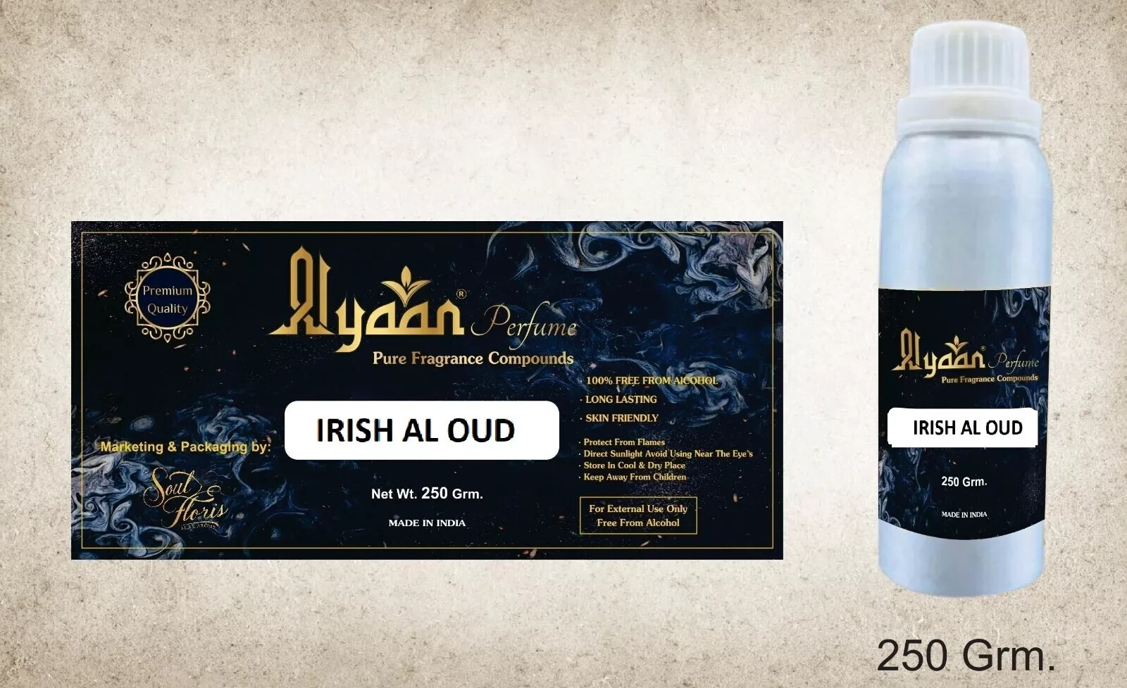 Alyaan IRISH AL OUD Concentrated Perfume Oil Fragrance Lasting Natural Attar