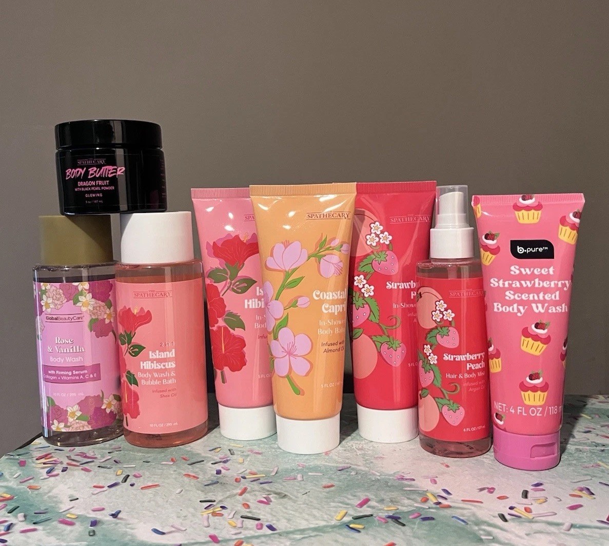 Viral Tropical Set! Strawberry Peach, Hibiscus / Fresh Fruity Floral / HTF