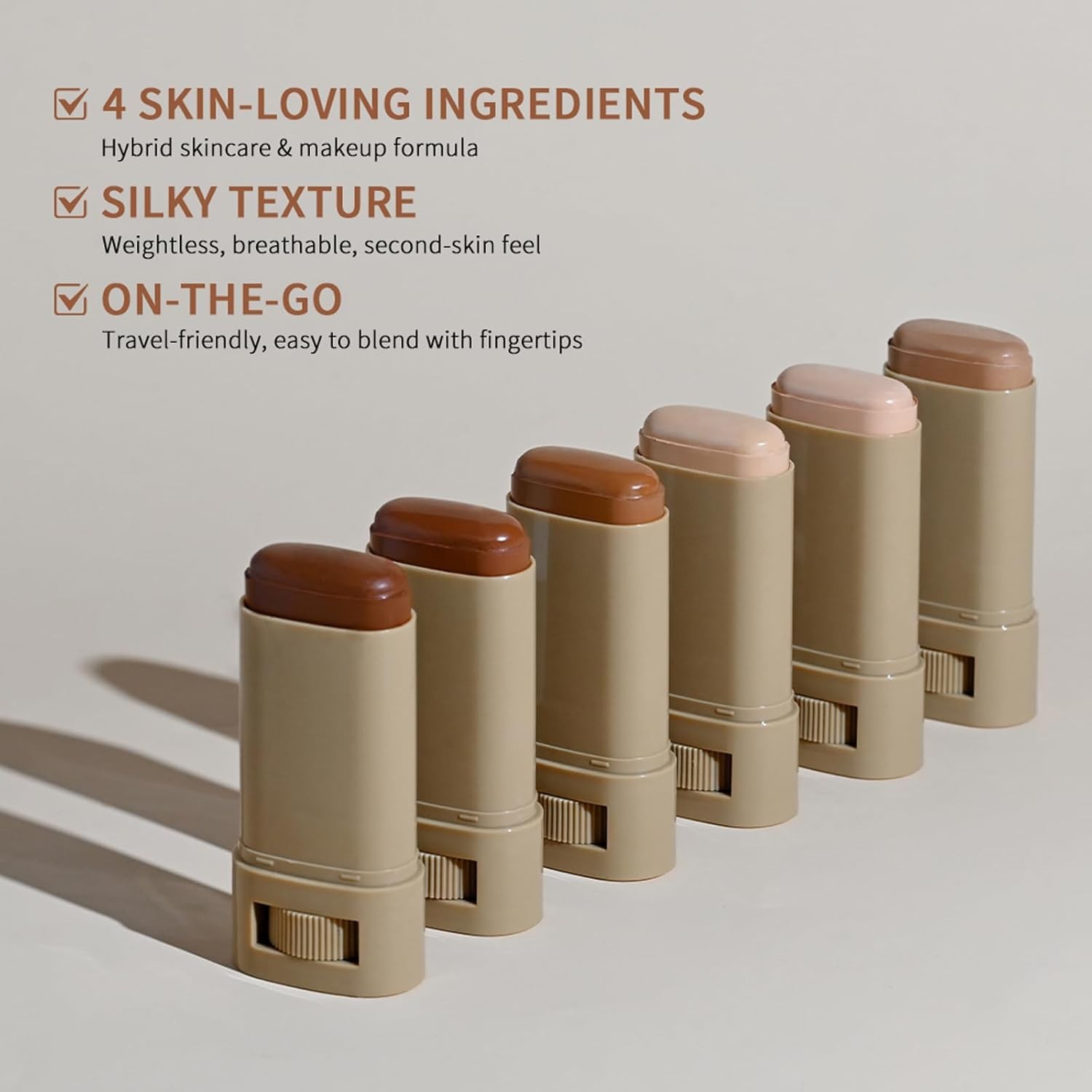 Beauty Balm Serum Boosted Skin Tint, Foundation Stick, Tinted Moisturizer, Conc