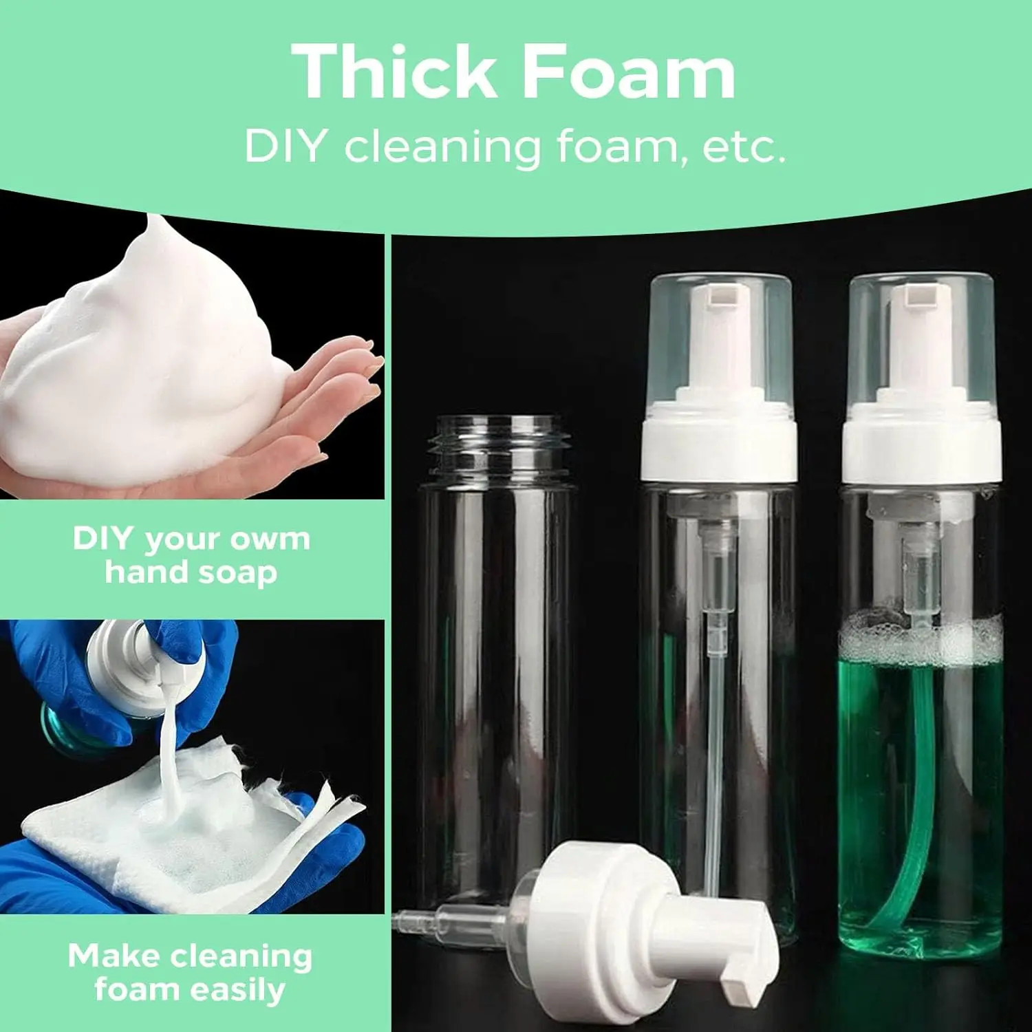 Ultra Concentrated Tattoo Green Soap Cleaning Kit with 150ml Foaming Bottle