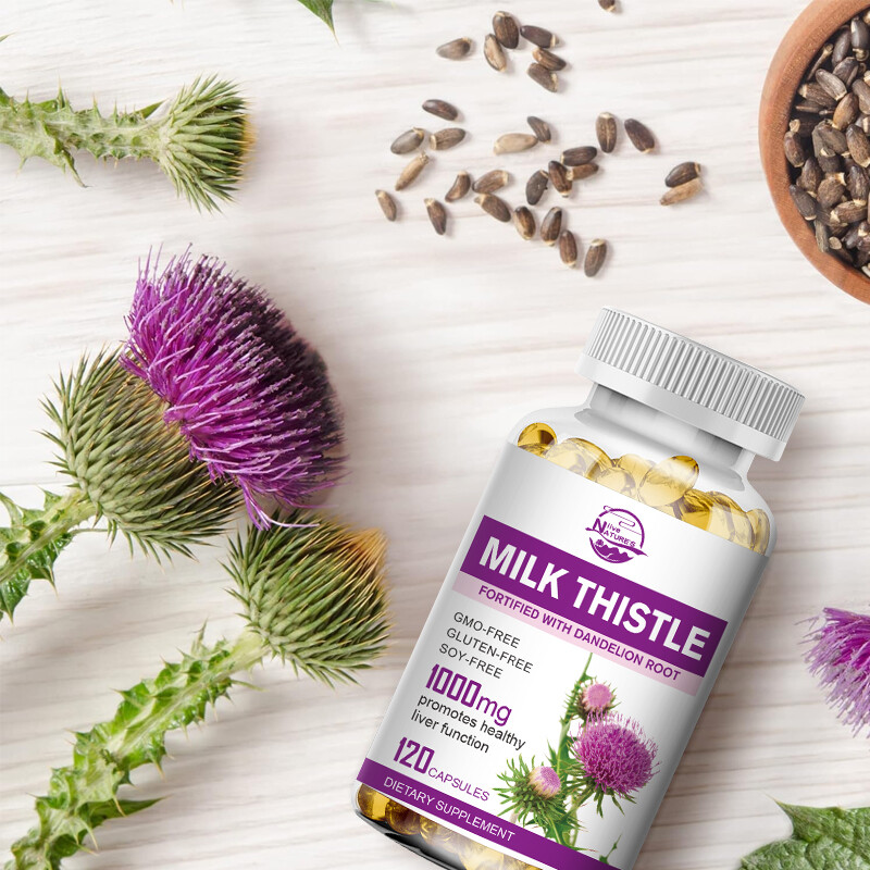 Milk Thistle Extract 1000mg Antioxidant Anti-Inflammatory 120/240/480 Softgels