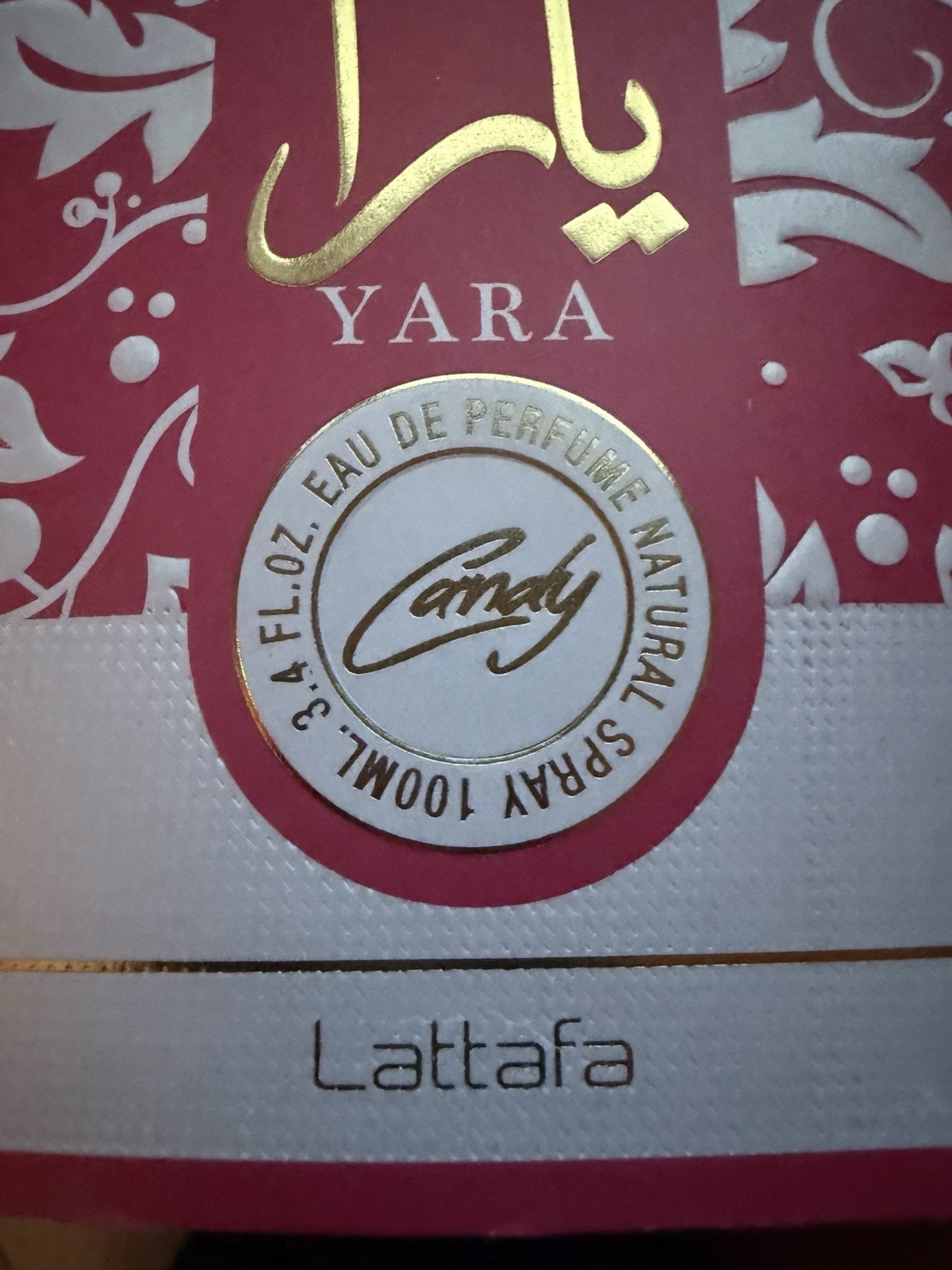Yara Candy Eau De Parfum 100ml (3.4 oz) by Lattafa Perfumes