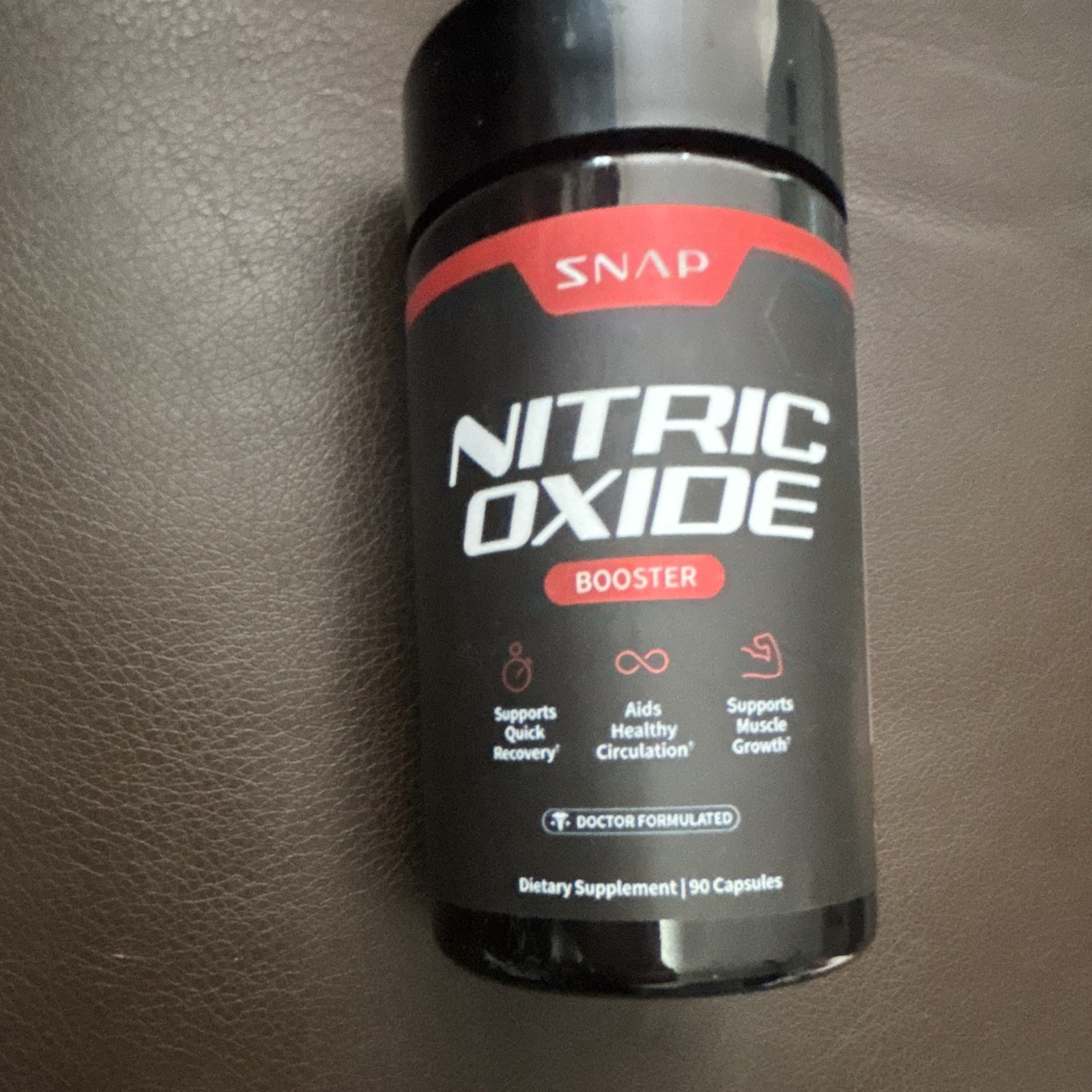 SNAP Nitric Oxide Booster 90 Capsules Non-GMO Vegetarian Exp 02/2029