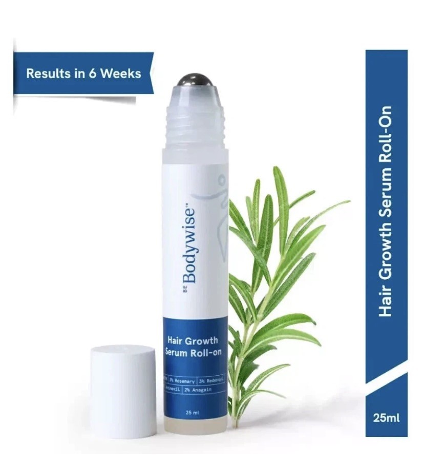 3packs Be Bodywise Hair Growth Serum Roll On – 3% Rosemary, 3% Redensyl 25ml