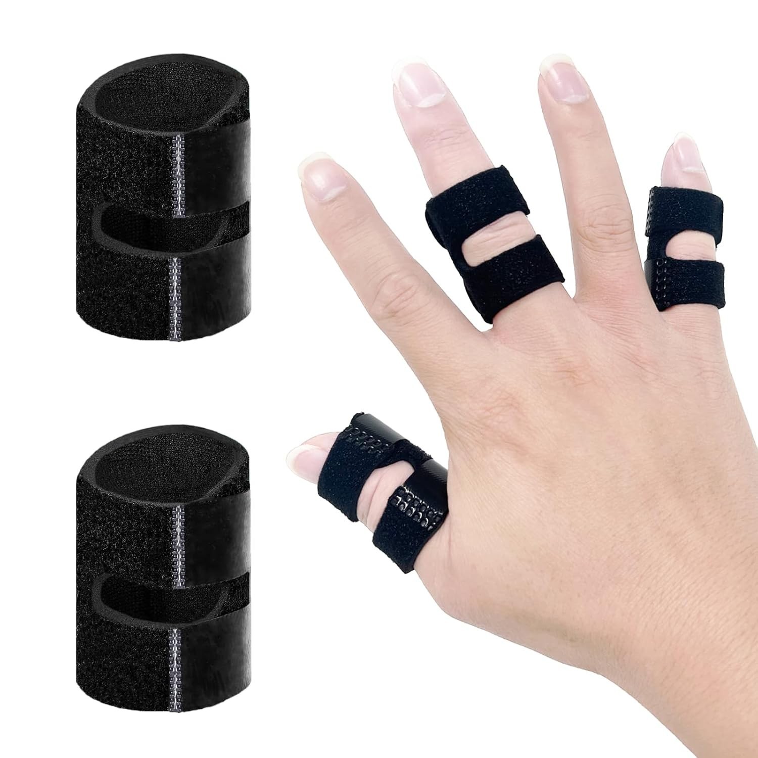 Thumb Finger Splints (2Pcs), Trigger Thumb Splint Finger Brace for Mallet, Broke