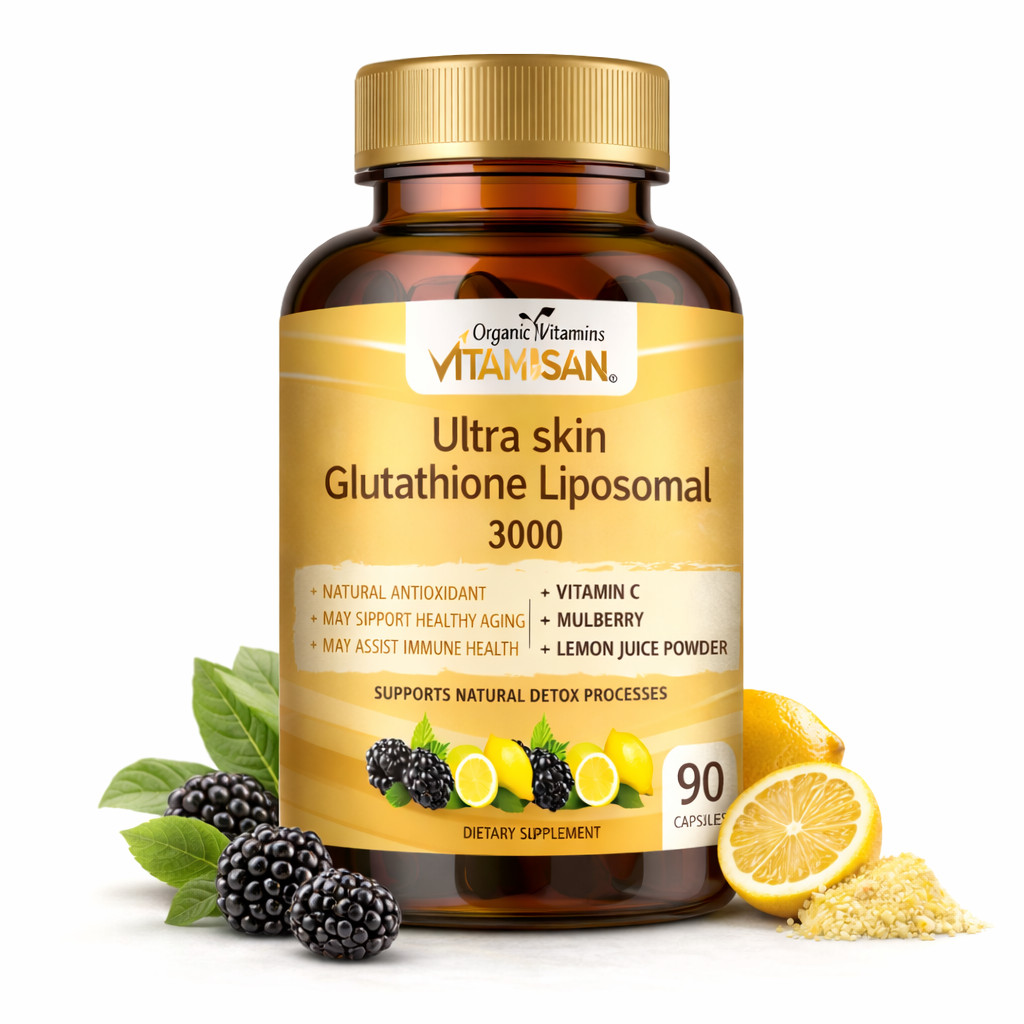 3 Pack Liposomal Glutathione 3000mg + Vitamin C Antioxidant 270 Caps