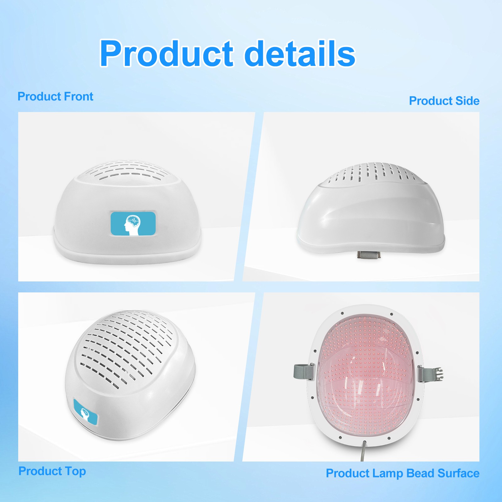 24W 810nm 448 Diodes Home Use PBM Helmet for Anxiety Panic Attacks and PTSD