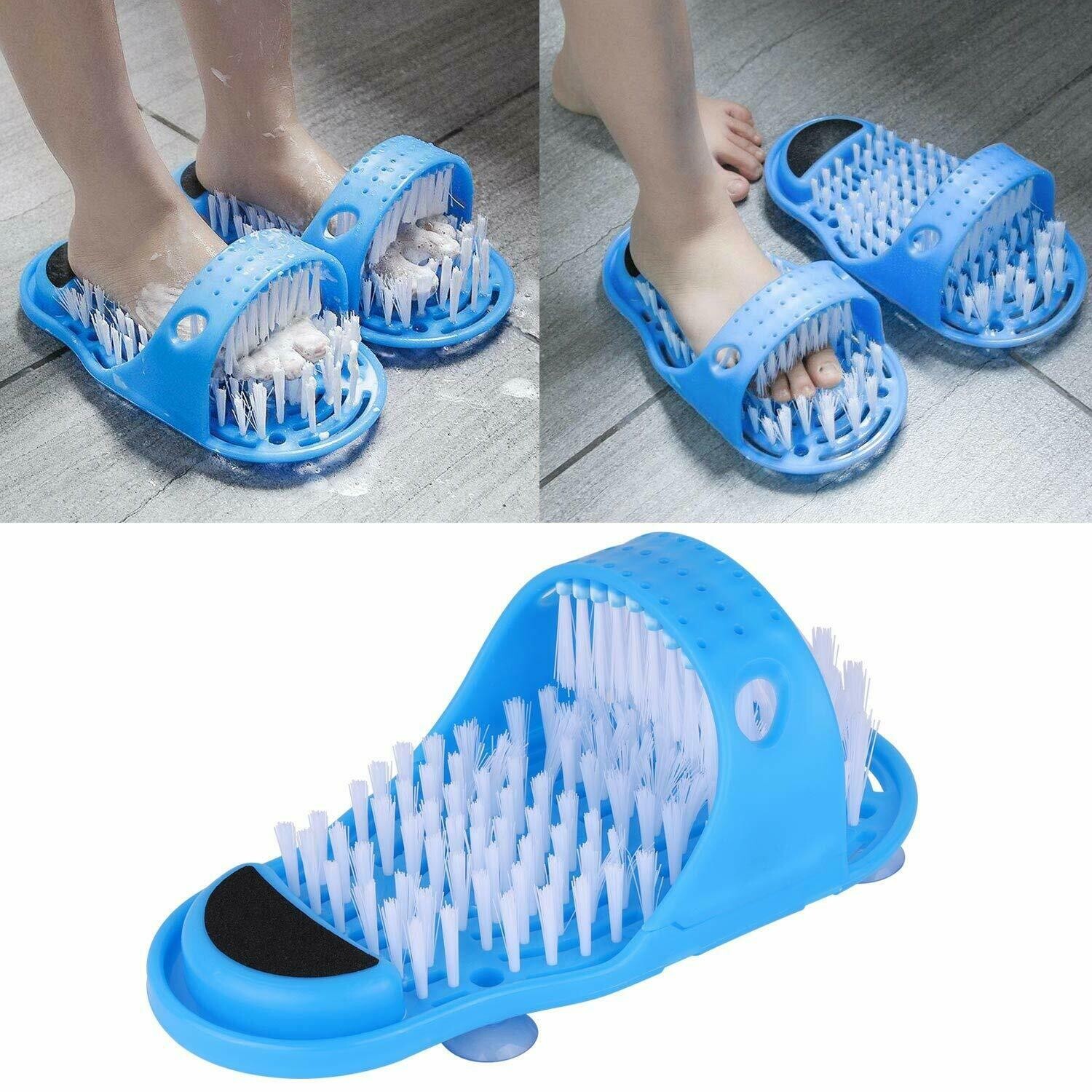 Shower Feet Foot Scrubber Exfoliating Massager Cleaner Washer Wash Slipper Brush