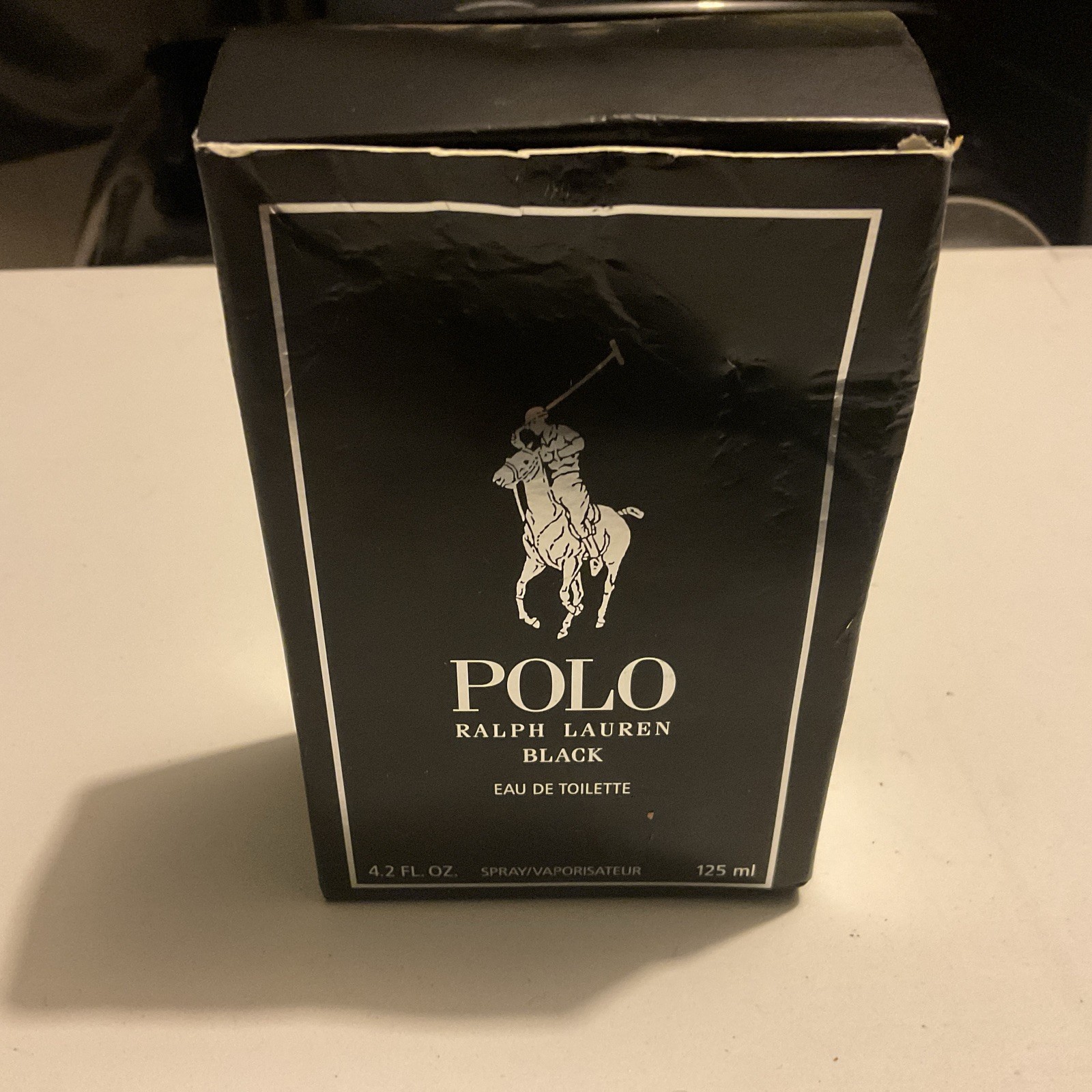 POLO BLACK Ralph Lauren 4.2 oz edt Cologne for men New in Box Authentic