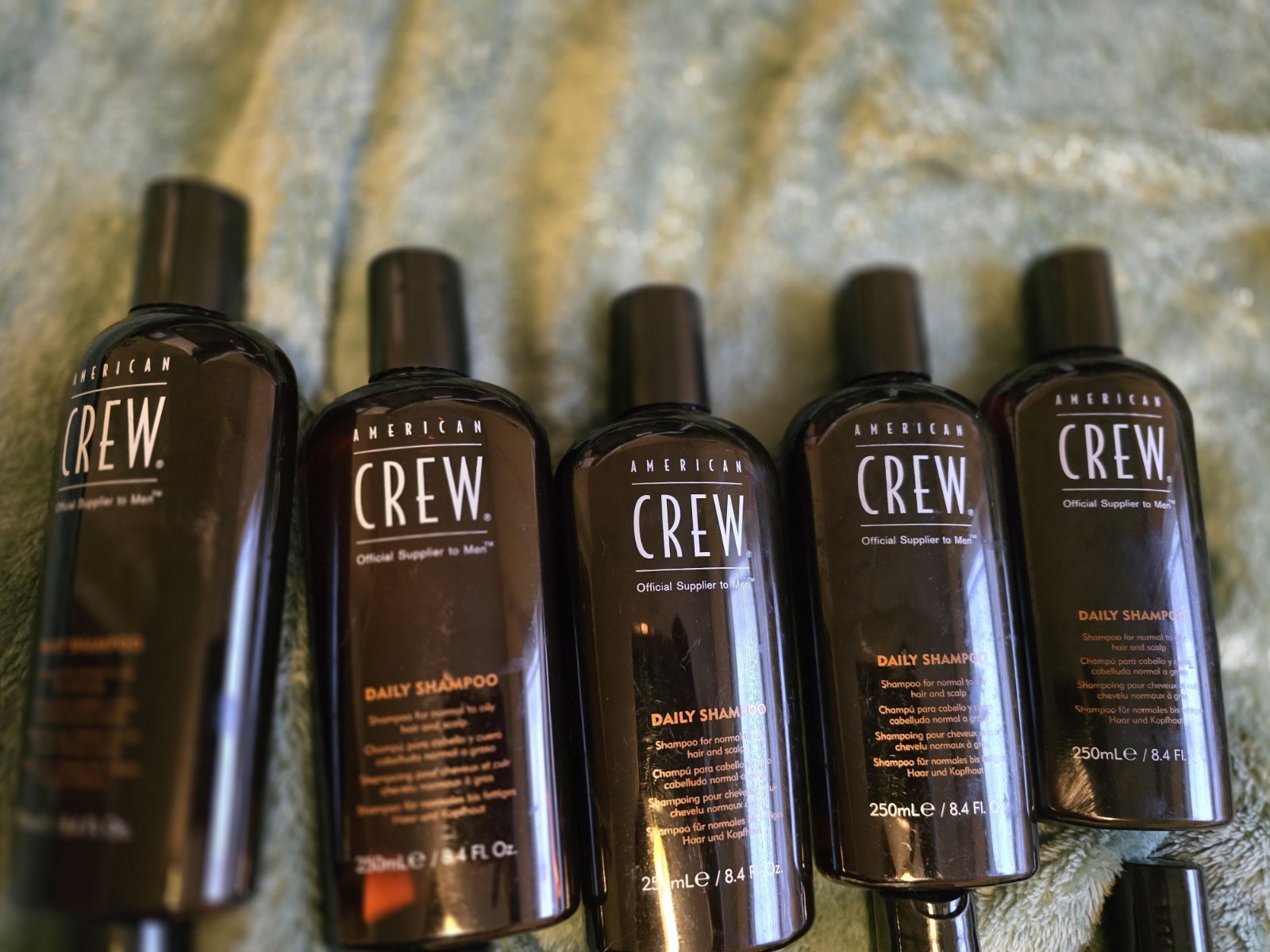 FIVE AMERICAN CREW MENS DAILY SHAMPOO BOTTLES 8.4fl Oz Each