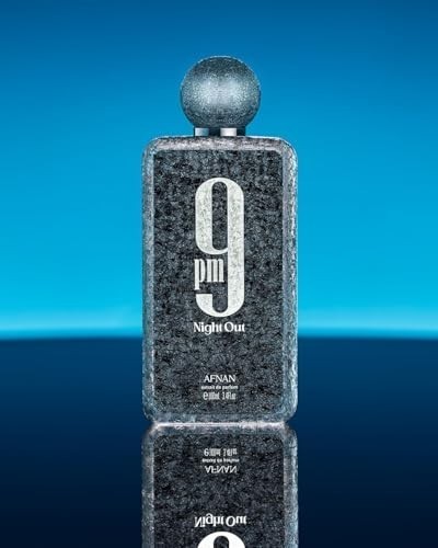 Afnan 9 PM Night Out 3.4 oz Extrait De Parfum for Unisex | Spicy Woody Fruity