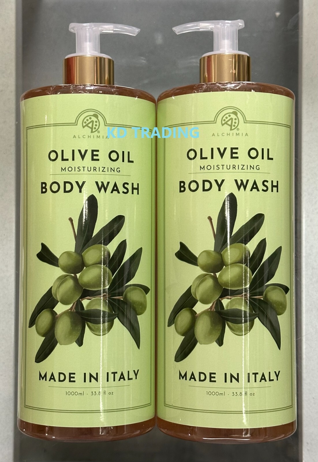 (2-Pk) ALCHIMIA ~ OLIVE OIL Natural MOISTURIZING BODY WASH 1000ml MADE IN ITALY