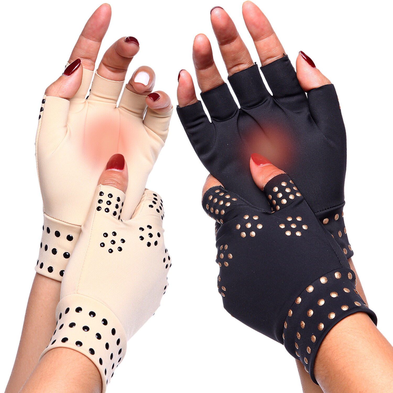 Magnetic Compression Arthritis Gloves Carpal Tunnel Hand Support Pain Relief US