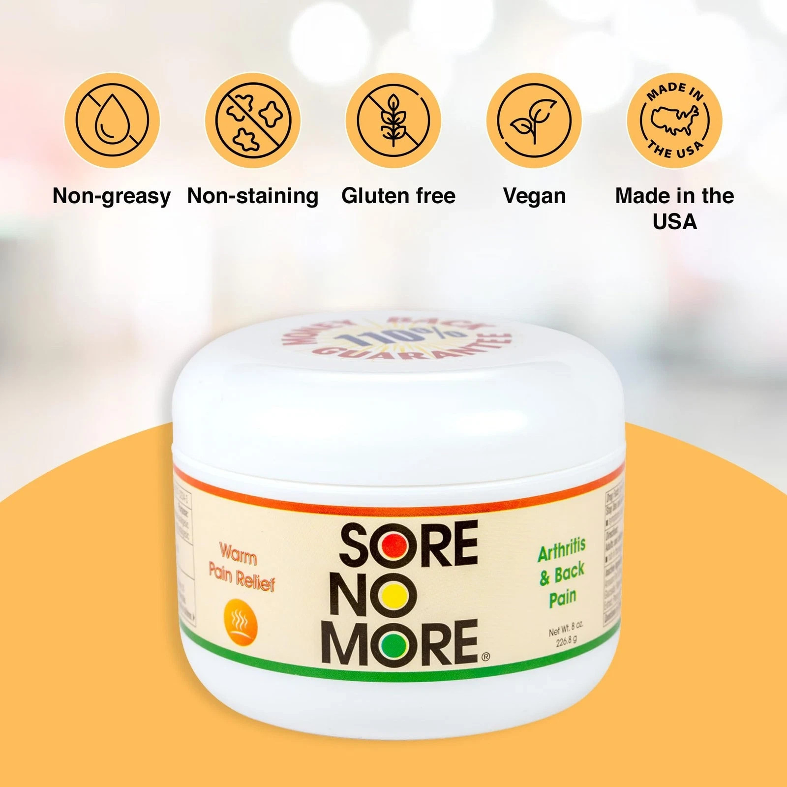 Sore No More Warm Arthritis Pain Relief Cream – Targeted Reliever for Back Ne…