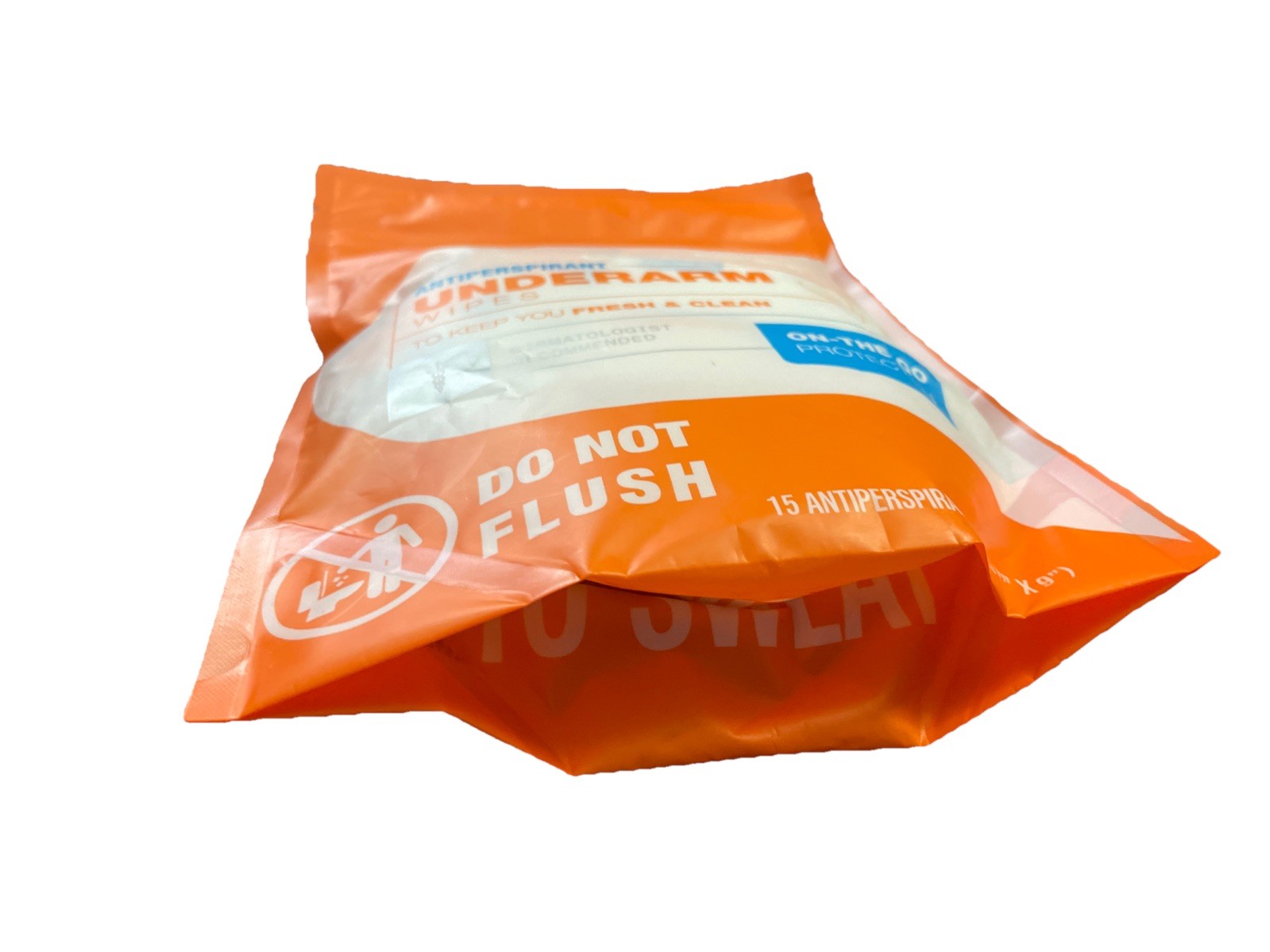 Carpe On The Go Antiperspirant Underarm Wipes 15 7in x 9in Individual Packages