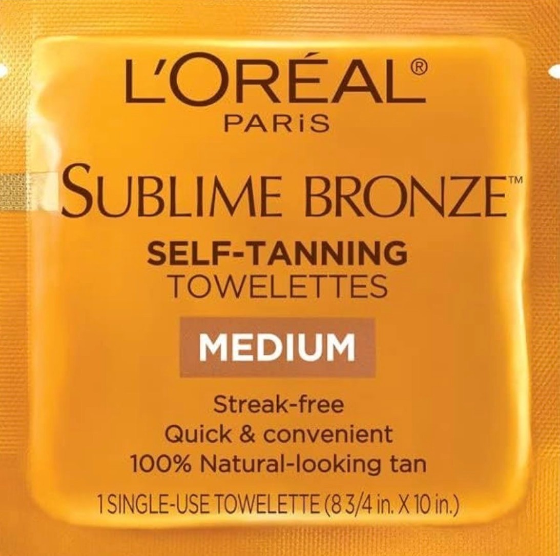 L’Oreal Sublime Bronze Medium Tan Self-Tanning (6) Towelettes per box/ 2X Box