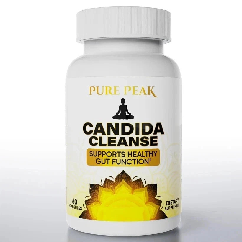 Pure Peak Candida Cleanse – Gut & Colon Support (60 Capsules) – for Men & Women