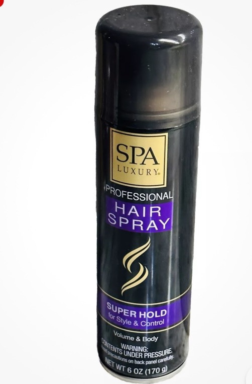 SPA LUXURY SUPER HOLD AEROSOL HAIRSPRAY STYLE CONTROL VOLUME FULL BODY 6OZ 170g