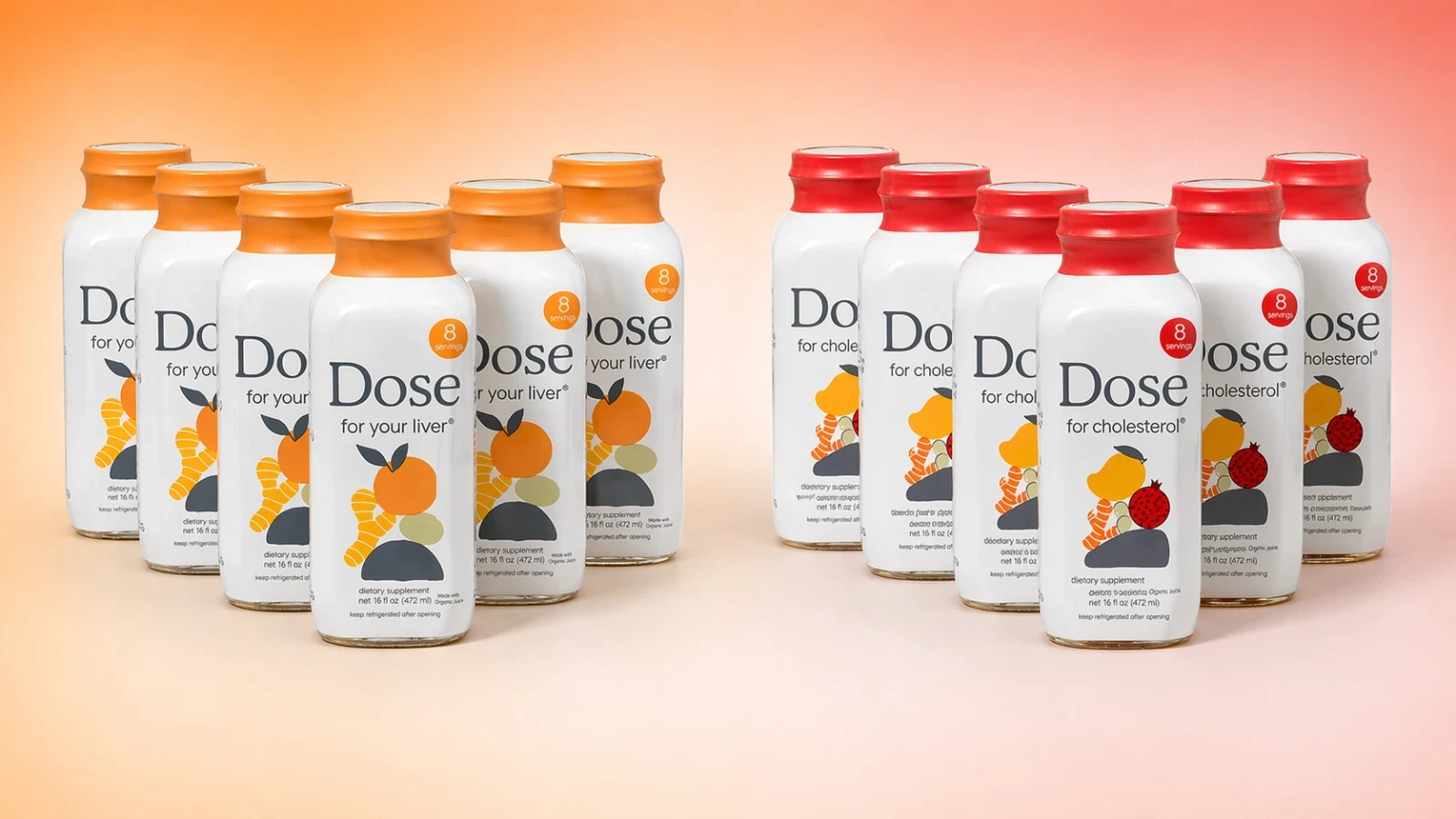 DOSE For Your Liver & Cholesterol – Wellness Bundle 16oz 12PACK NIB