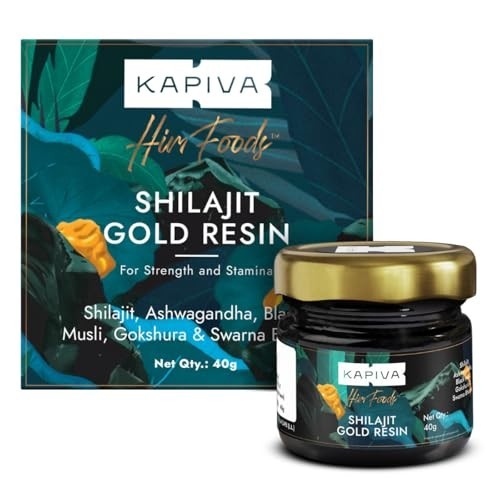 Kapiva Shilajit Gold Resin 40g Ayurvedic Energy Stamina Support Pure Gold