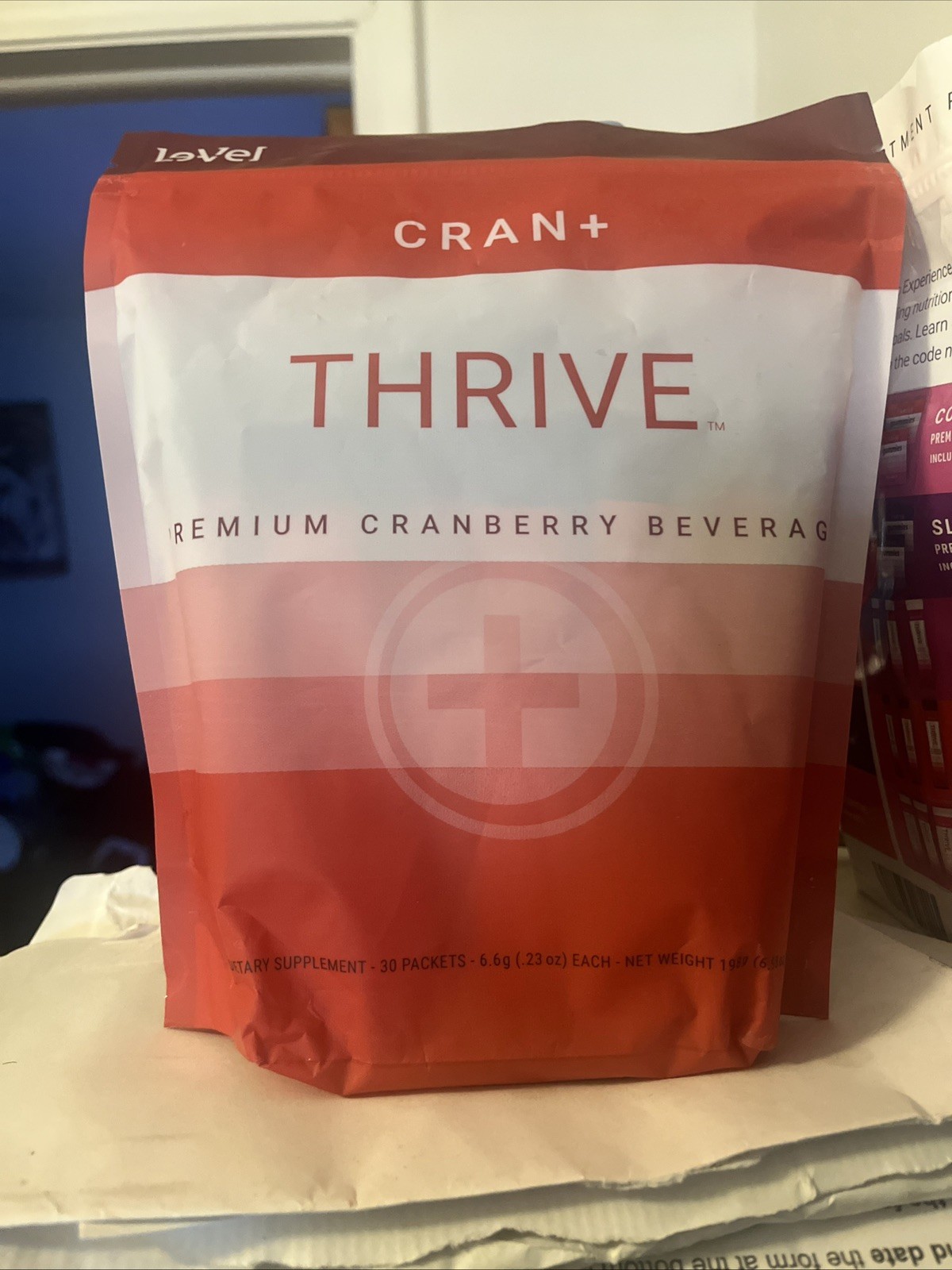 THRIVE Cran+ Cranberry Supplement Powder Drink Mix, 30 Packets ship from USA