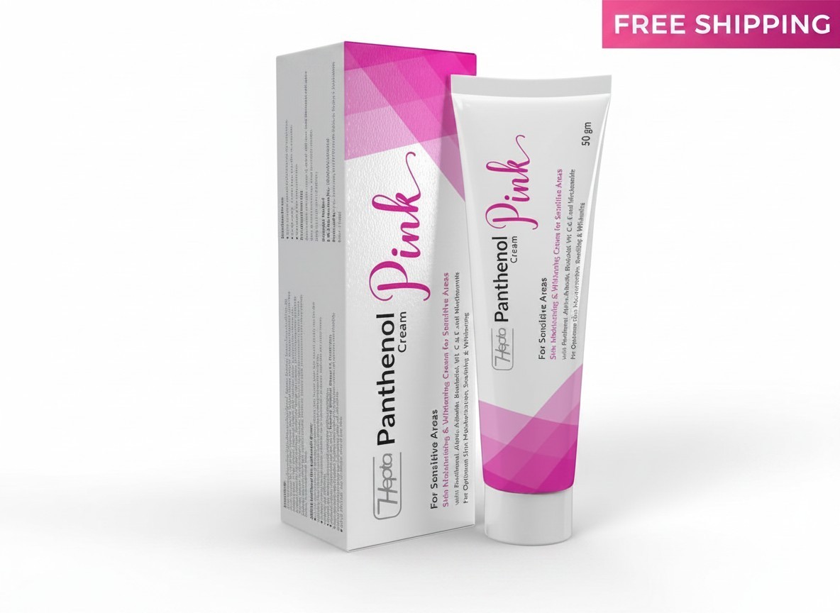 Hepta Panthenol Pink Cream 50g Pack of 6 Total 300g Skin Conditioning Lotion