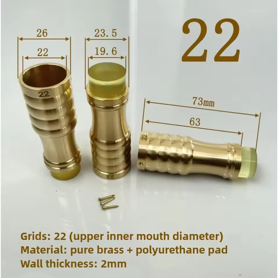 1PCS Brass Cane Crutch Tip with Anti-Skid 12mm-26mm for Hiking Pole Chair Leg Fe