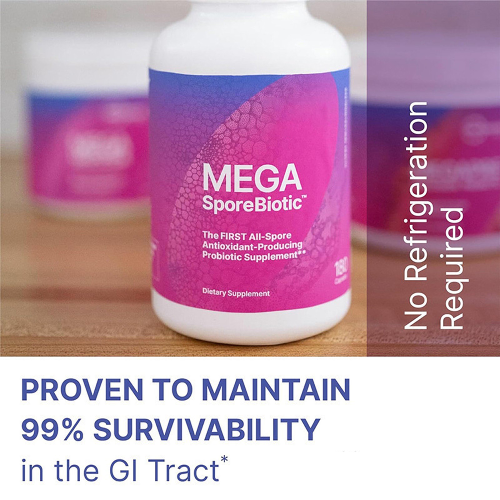 60 Capsules Microbiome Labs Megasporebiotic Probiotics for Digestive Health