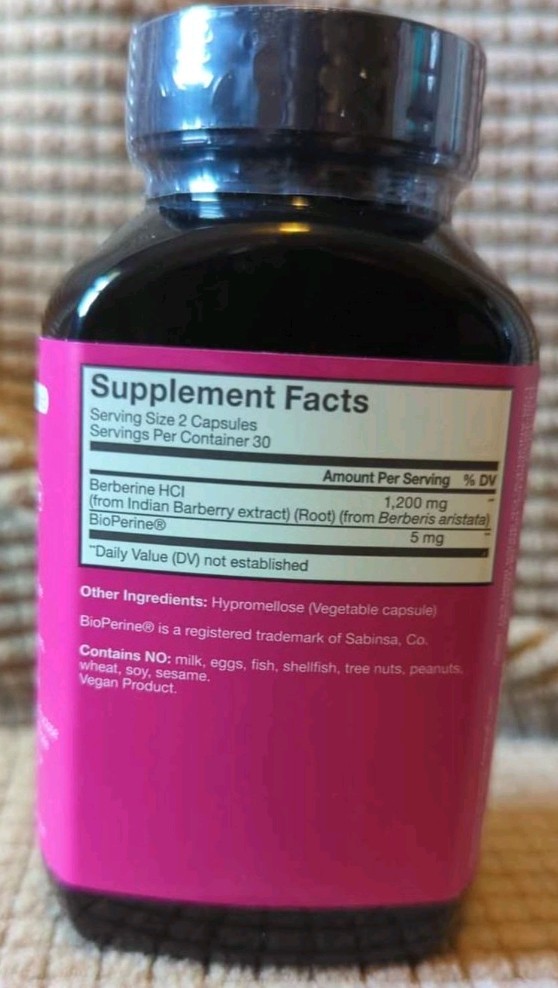 HUM Best of Berberine Supplement 1200mg – Advanced Bioavailability Pure Poten